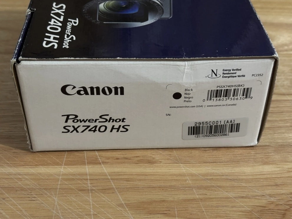Canon PowerShot SX740 HS – Brand New 4K Black Compact Camera for vlogging