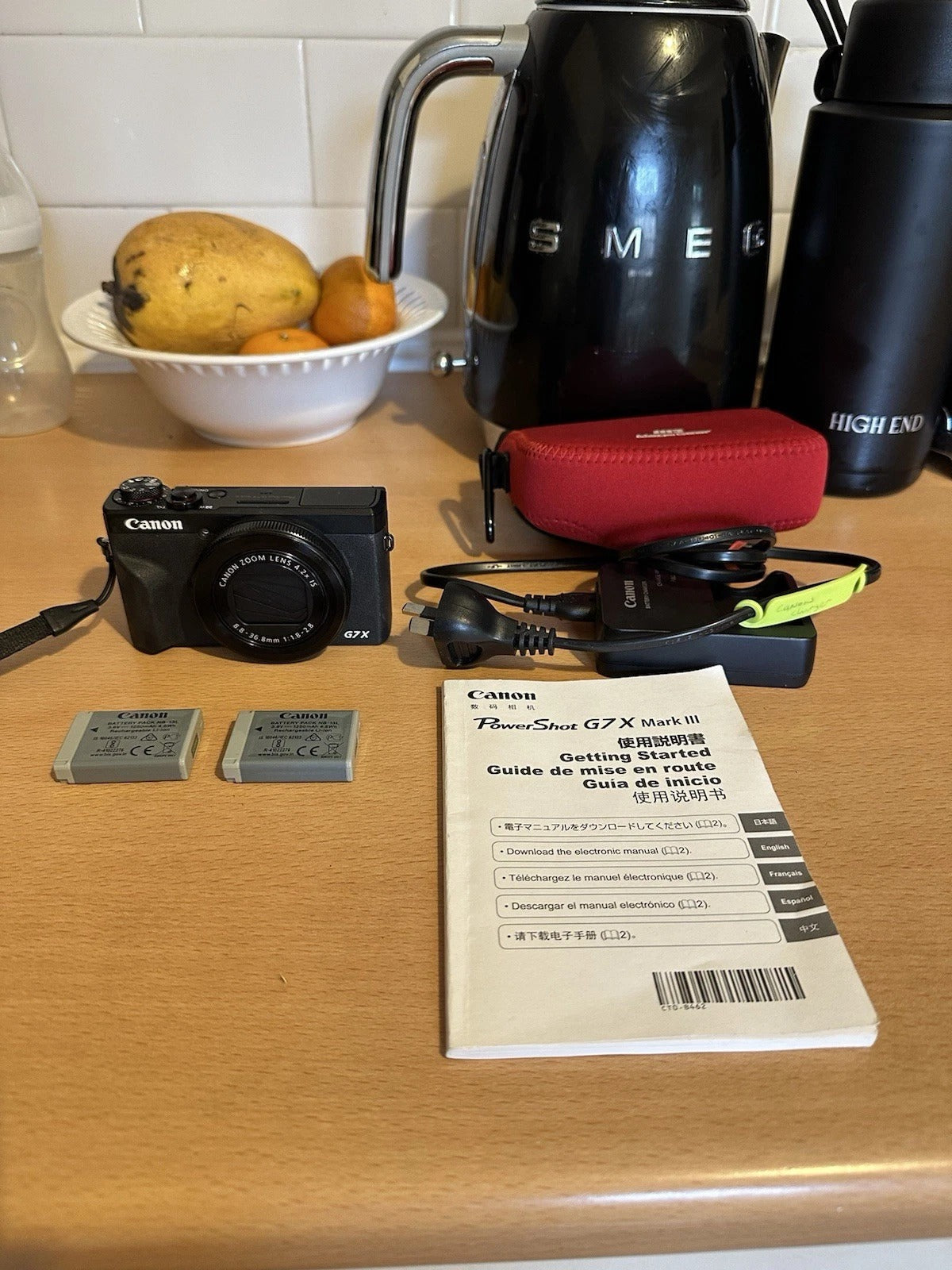 Canon g7x Mark iii (three) Used Twice. 2 Batteries, Case And Charger