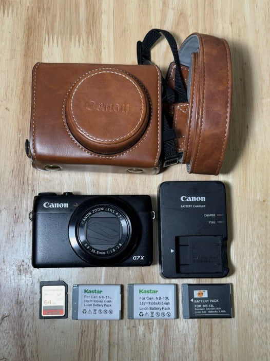 Canon PowerShot G7X Mark I 20.2MP 1 Inch Sensor 4.2x Zoom WiFi with Charger