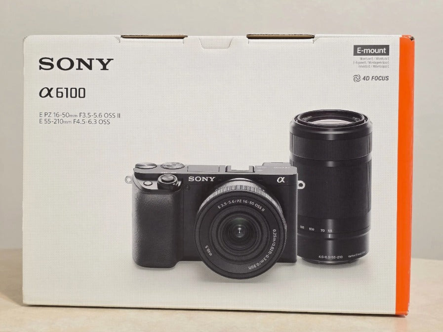 Sony Alpha a6100 24.2MP Mirrorless Camera - Black (with 16-50mm and 55-210mm)