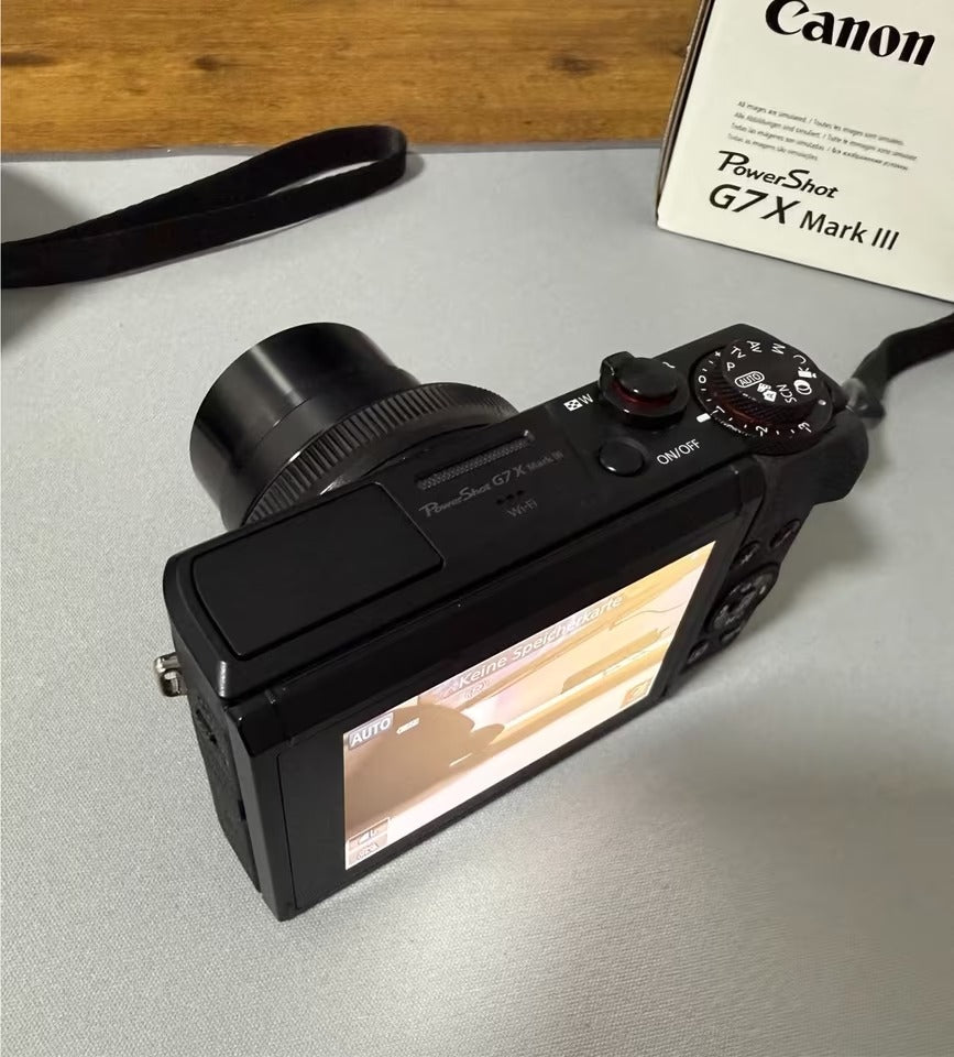 Brand new Canon powershot G7x Mark III with accessories.