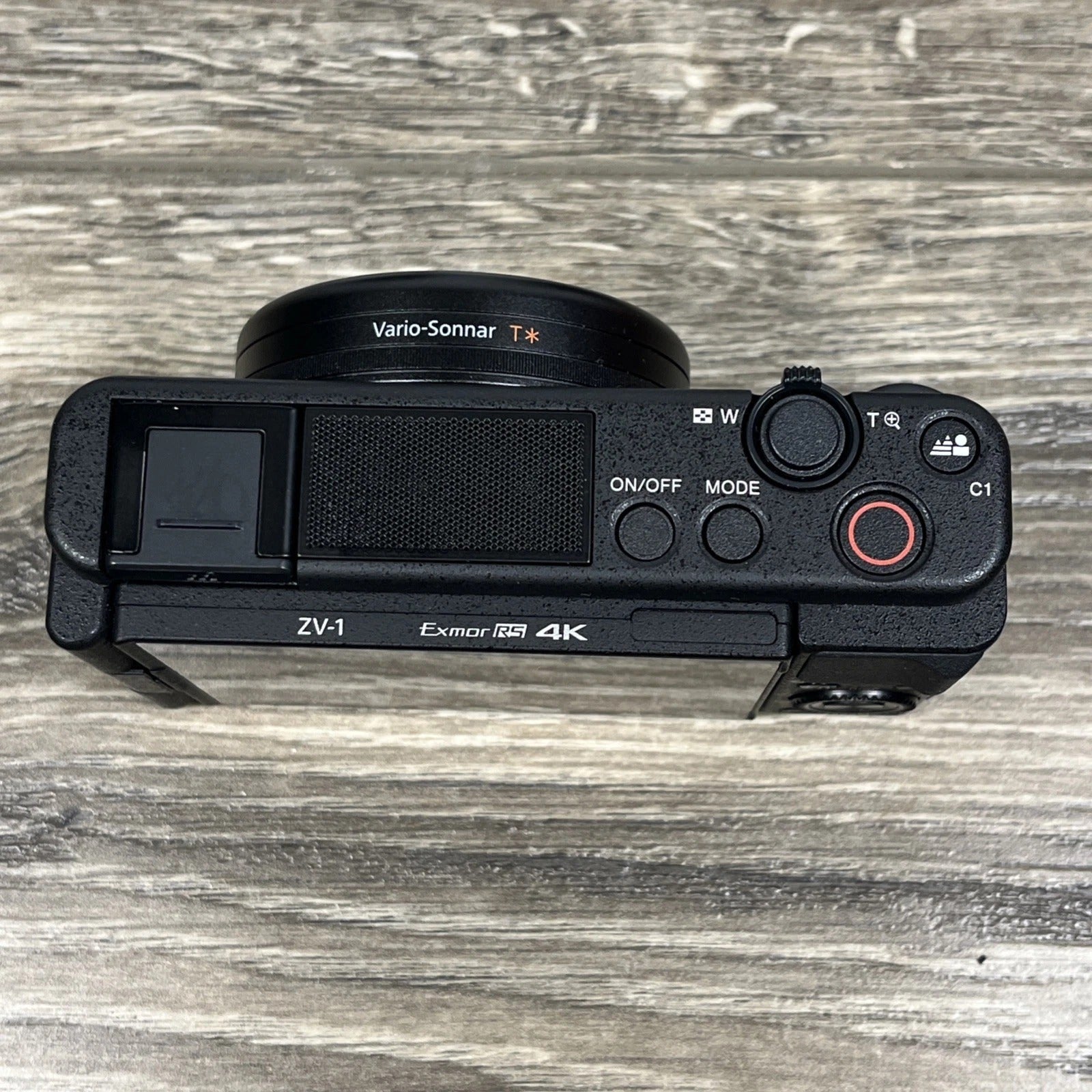 Sony ZV-1 Digital Camera 20.1MP 4K Vlog Zeiss Lens + Stand, Batteries, Charger